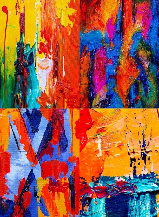 ECLET سكاكين الرسم من إيكليت باليت - مجموعة من 5 قطع بأحجام وأشكال متنوعة، ملعقة كاشطة من الفولاذ المقاوم للصدأ بمقبض بني مصقول لخلط ألوان الرسم الزيتي على قماش الفنان (أ) - Image 5